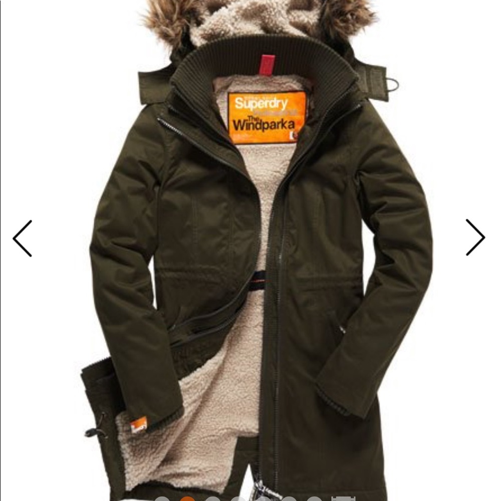 Superdry Wind Parka L large olive